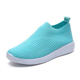 2025 New Fly Weaving Shallow Mouth Low Help Light And Breathable One-Foot Pedal Round Head Large-Size Leisure Flat-Bottomed Sneakers HZ0115