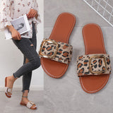 Summer New Sandals 2025 Large Flat Bottom Fish Mouth Side Buckle Women's Cool Slippers HZ0115