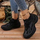 Couple Shoes 2025 Autumn Flying Mesh Shoes Sneakers Thick-Soled Coconut Breathable Lazy Casual Socks Shoes HZ0115