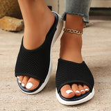 2025 Summer New Large Fashion Comfortable Slope With Leisure Beach Cool Slippers Women HZ0115