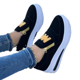 2025 New Large-Size Sports Single Shoe Pine Cake Flat Bottom Zipper Color Casual Sneakers HZ0115