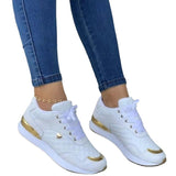 Large-Size Sports Single Shoes Women's Spring And Autumn New Breathable Color Casual Running Shoes Sneaker HZ0115