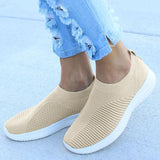2025 New Fly Weaving Shallow Mouth Low Help Light And Breathable One-Foot Pedal Round Head Large-Size Leisure Flat-Bottomed Sneakers HZ0115