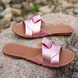 Large-Size Cool Slippers Women 2025 Summer New Fashion Women's Flat-Bottom Slippers African Slippers HZ0115