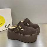 Gentle Fairy Wind Thick Bottom Increase Hairy Slippers 2025 New Soft Base Does Not Tired Birken Shoes HZ0115