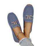 Large-Size Single-Shoe Women's 2025 New Four-Season Sneakers Shallow-Mouthed Fashion Ladies Single Shoes 43 Yards HZ0115