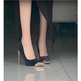 Ocean With Fine Heel Fashion Shoes 2025 Waterproof Top Single Shoes Summer Bag Head Shallow Anti-Slip Shoes HZ0115