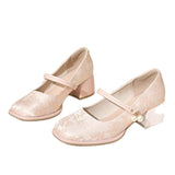 Vintage Temperament Elegant Small High Single Shoes Summer New New Chinese Style Cheongsam Temperament High Heels HZ0115