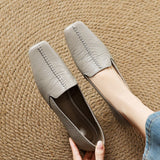 French Commuting Side Shallow Mouth Thick Heel Single Shoes Women 2025 Spring And Autumn New One-Legged Professional Work Small Leather Shoes HZ0115