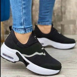 022 New Mesh Leisure Cushion Thick-Bottomed Sneakers Large Mesh Shoes Fly-Weaving Shoes HZ0115