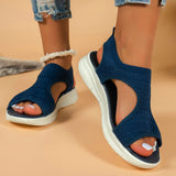 Comfortable Flat Bottom Flying Sandals Women 2025 Summer New Fashion Fish Mouth With Feet Beach Sandals HZ0115