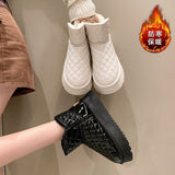 Recreational Atmosphere With Thick Bottom Snow Boots Women 2025 Autumn And Winter New Soft Bottom Fashion Short Boots HZ0115