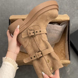 Little Xiang Style Retro British Style Maillard Boots Burst Martin Boots 2025 New Two Wear Detachable Boots HZ0115