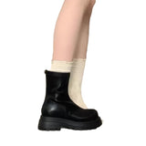 Round Head Sweet Little Tall Martin Boots 2025 Net Red New Fashion Niche Design Boots HZ0115