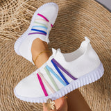 2025 Women's Shoes Summer New Flying Shoes Large-Size Leisure Single Shoes Light Pedal Sneakers HZ0115