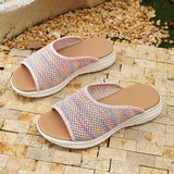 2025 Summer New Large Fashion Comfortable Slope With Leisure Beach Cool Slippers Women HZ0115