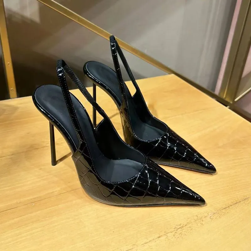 Sexy Sister Wind High Heels 2025 New Daily Fine Heel Tip Light Mouth After The Empty Elegant Single Shoes HZ0115