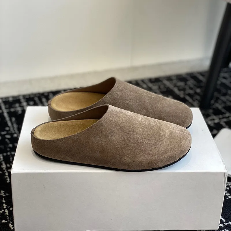 Spring And Autumn 2025 New Birkenish Shoes Women Thick Soles Row One Foot Lazy Boken Bag Half Slippers Female HZ0115