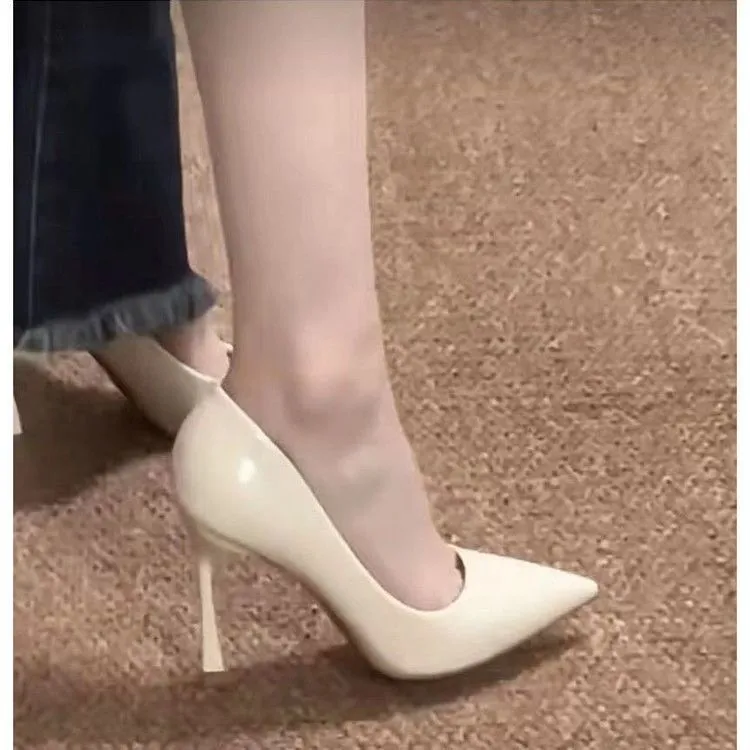 Soft Soles Without Tired French Single Shoes 2025 Net Red Burst Dopamine Niche Design Sense High Heels Women HZ0115