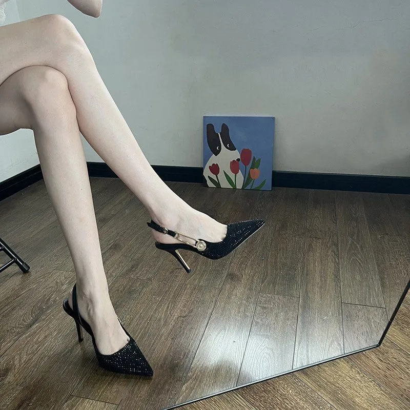 Ocean Wears Elegant Fashion Shoes Women 2025 Summer Burst High Heels Korean Version Of The Thin And Anti-Slip Shoes HZ0115