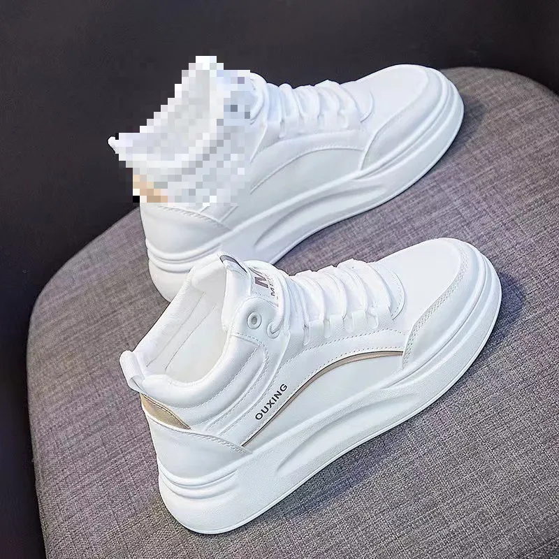 Lean High Help Small White Shoes 2025 Spring And Autumn New Burst Students Show High Thin Sports Shoes HZ0115