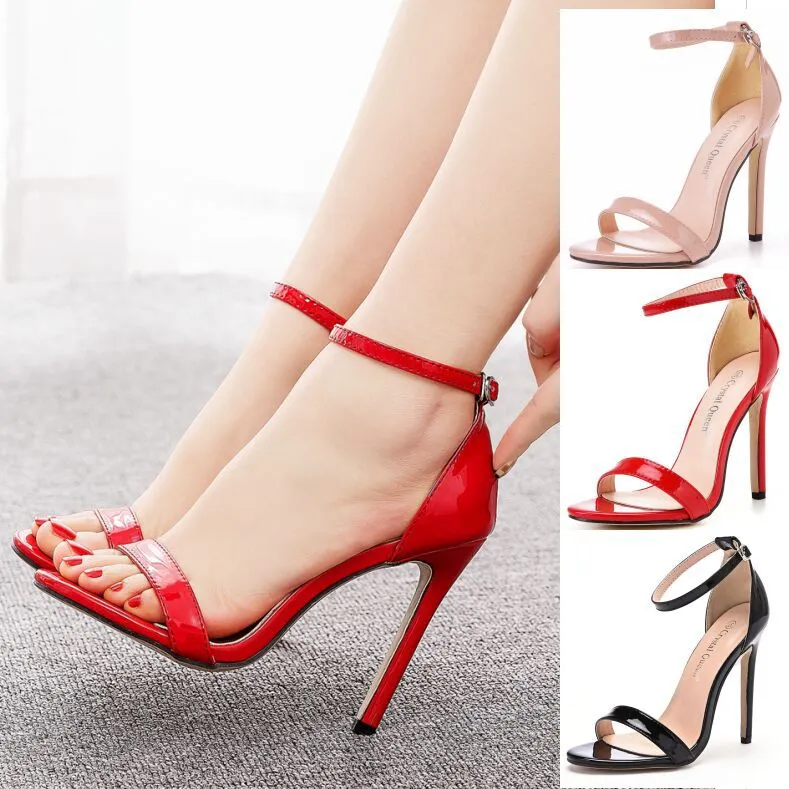 Black Large-Size High-Heeled Sandals 44 Yards 45 Yards Men's Backstring Stage Performance High Heel Sandals With Large-Size Shoes HZ0115