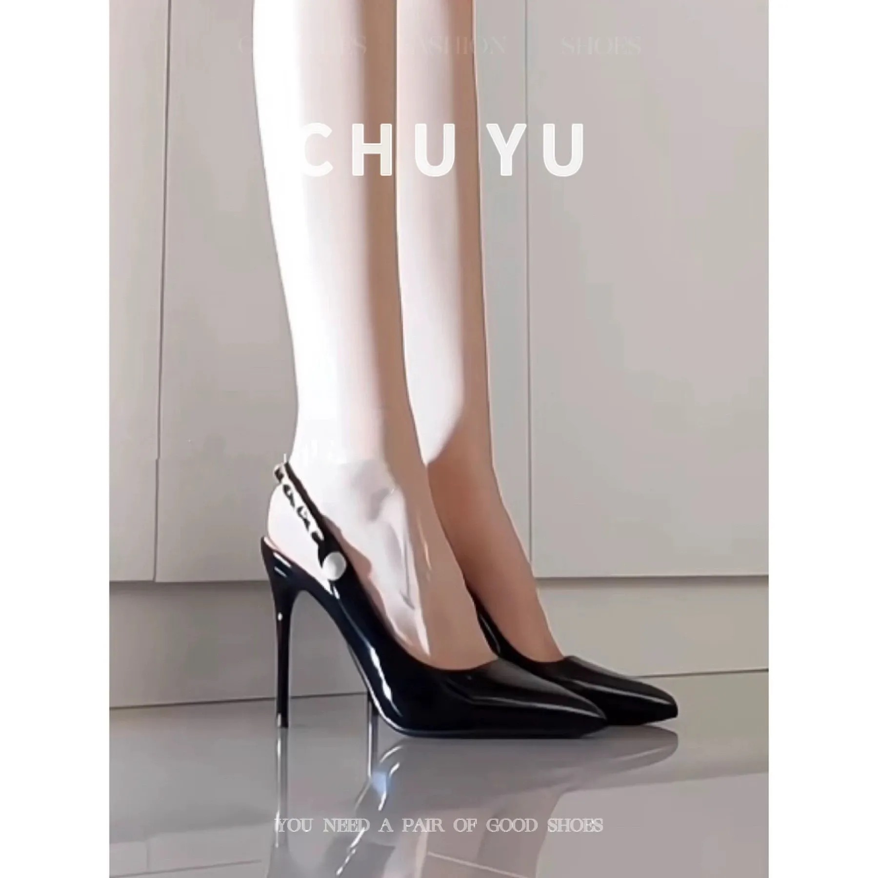 Soft Soles Without Tired Feet Shallow High-Heeled Shoes 2025 Net Red New High-End Pure Lust Fried Street High-Value Professional Shoes HZ0115