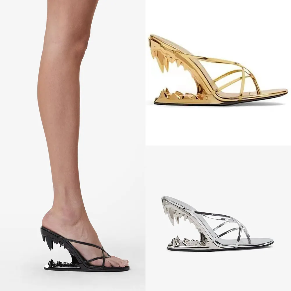 2025 Spring Show Dental Alien And Women's High-Heere Slippers Show Trend And Cross HZ0115