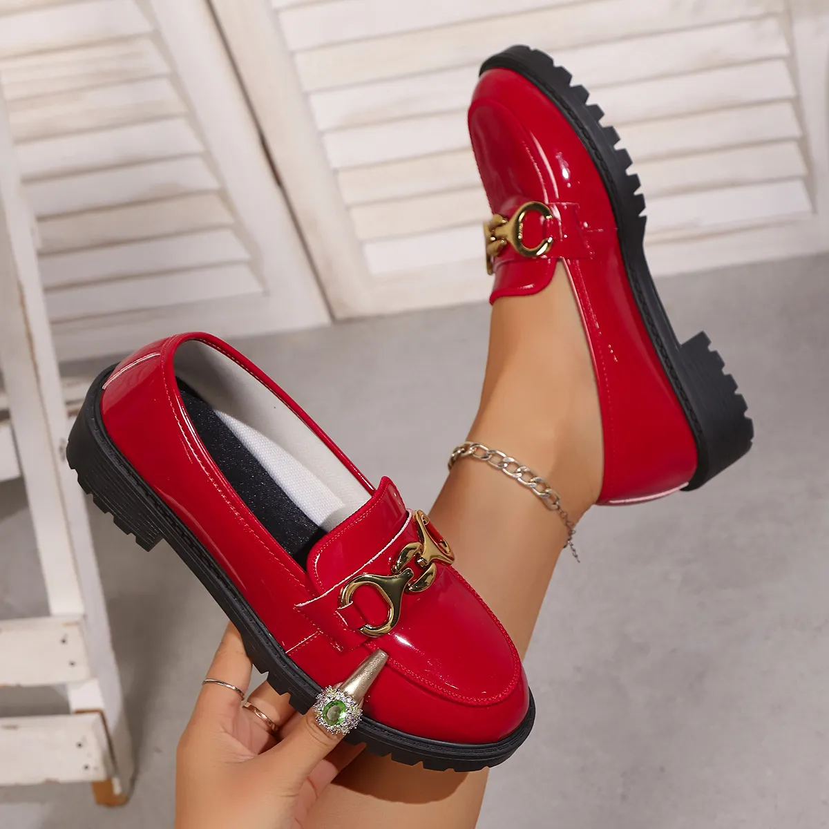 Large-Size 2025 Summer New Single-Shoe Women's Round Head In The Heel Heel Women's Shoes Casual HZ0115