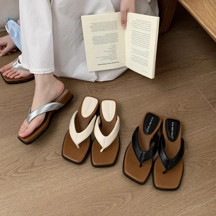 2025 Summer New Fashion One-??s Slipper Women Wear Thick Bottom To Increase The Leisure Cold Slippers HZ0115