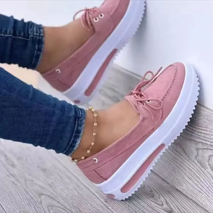 Wish Large-Size Single Shoes 2025 Spring New Thick-Bottomed Shallow Bean Shoes Women HZ0115