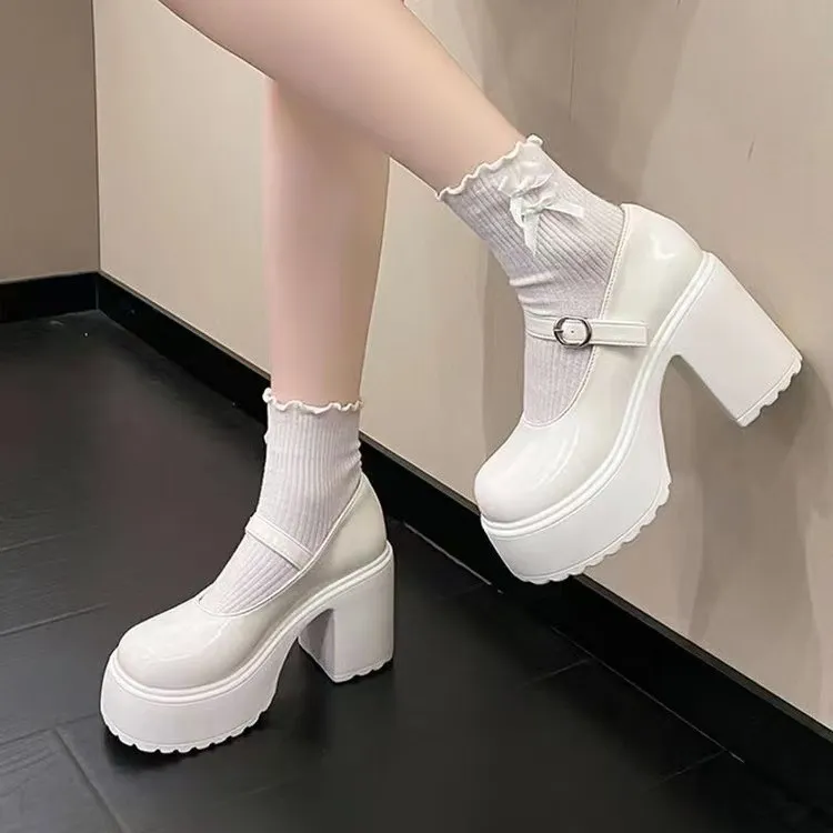 Vintage Back-Bottomed Retro Mary Jane Shoes Women 2025 New Four-Season Fashion Almost Thin Small Leather Shoes HZ0115