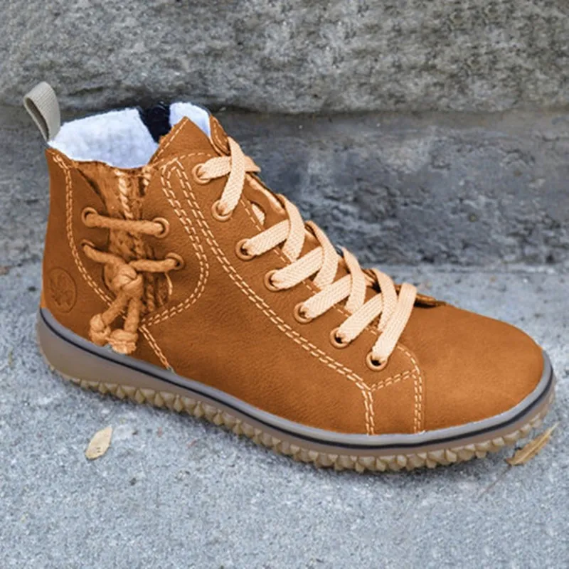 2025 New Snow Boots Women's Flat And Martin Boots Zip-Up Cotton Boots Women's Cotton Shoes HZ0115