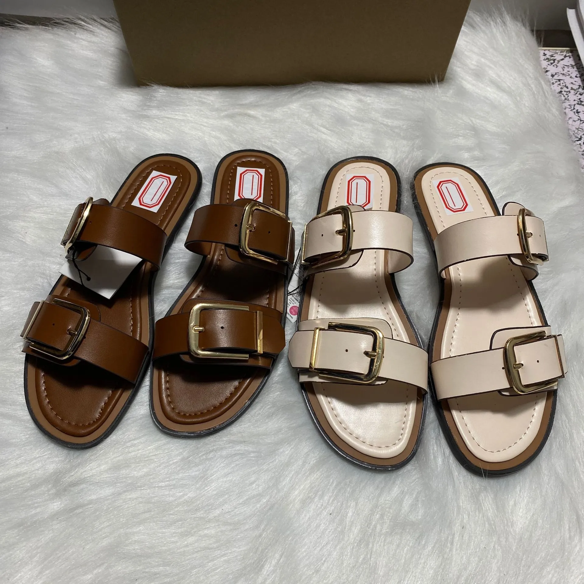 ZA Home 2025 New Spanish Trend Women's Shoes Indoors And Outdoors Wearing Cold Slippers Word Beach Shoes Trend HZ0115