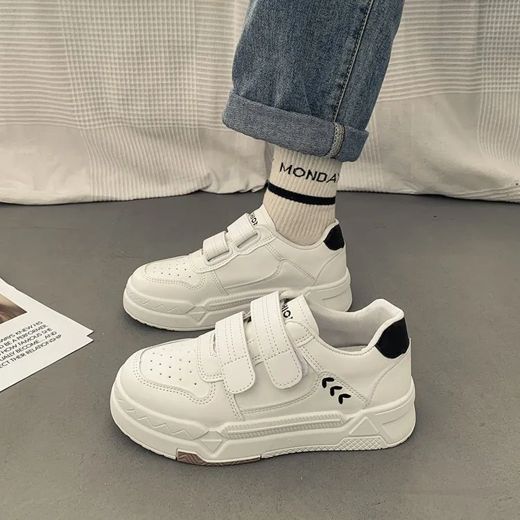 Little White Shoes Women 2025 New Korean Version Of Fashion Casual Magic Stick Thick Bottom Wheat Ears Shoes HZ0115