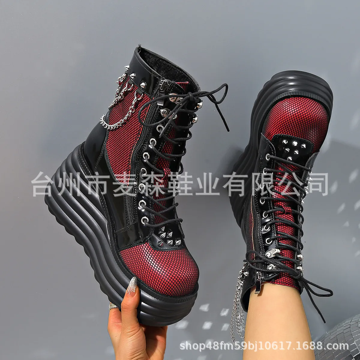 Large Women's Shoes 2025 Autumn And Winter Martin Boots With Loose Cake Thick-Sided Short Boots Round Head Fashion Women's Boots HZ0115