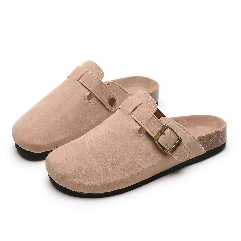 Baotou Slippers Female Couple Softwood Tug Wish Large Size Roman Shoes Casual Half-Dragging Lazy Shoes Trend HZ0115