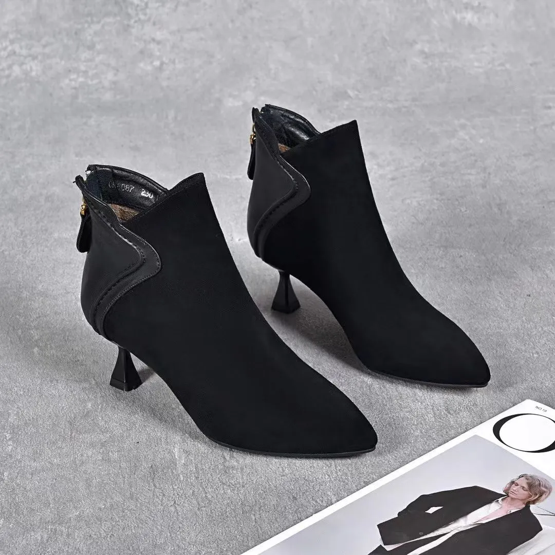 Short Boots Women's New Headed Soft Skins In Autumn/Winter 2025 HZ0115