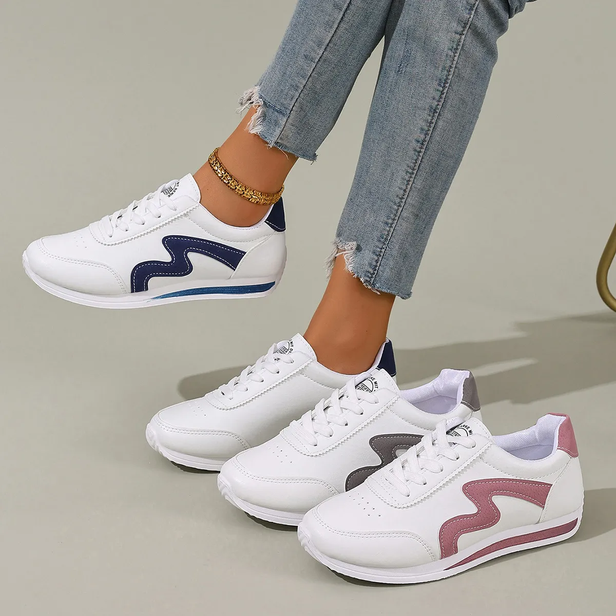 Small White Shoes Women Net Red New Sports Forrest Shoes Women's Shoes Breathable Flat Shoes Autumn 2025 Super Fire HZ0115